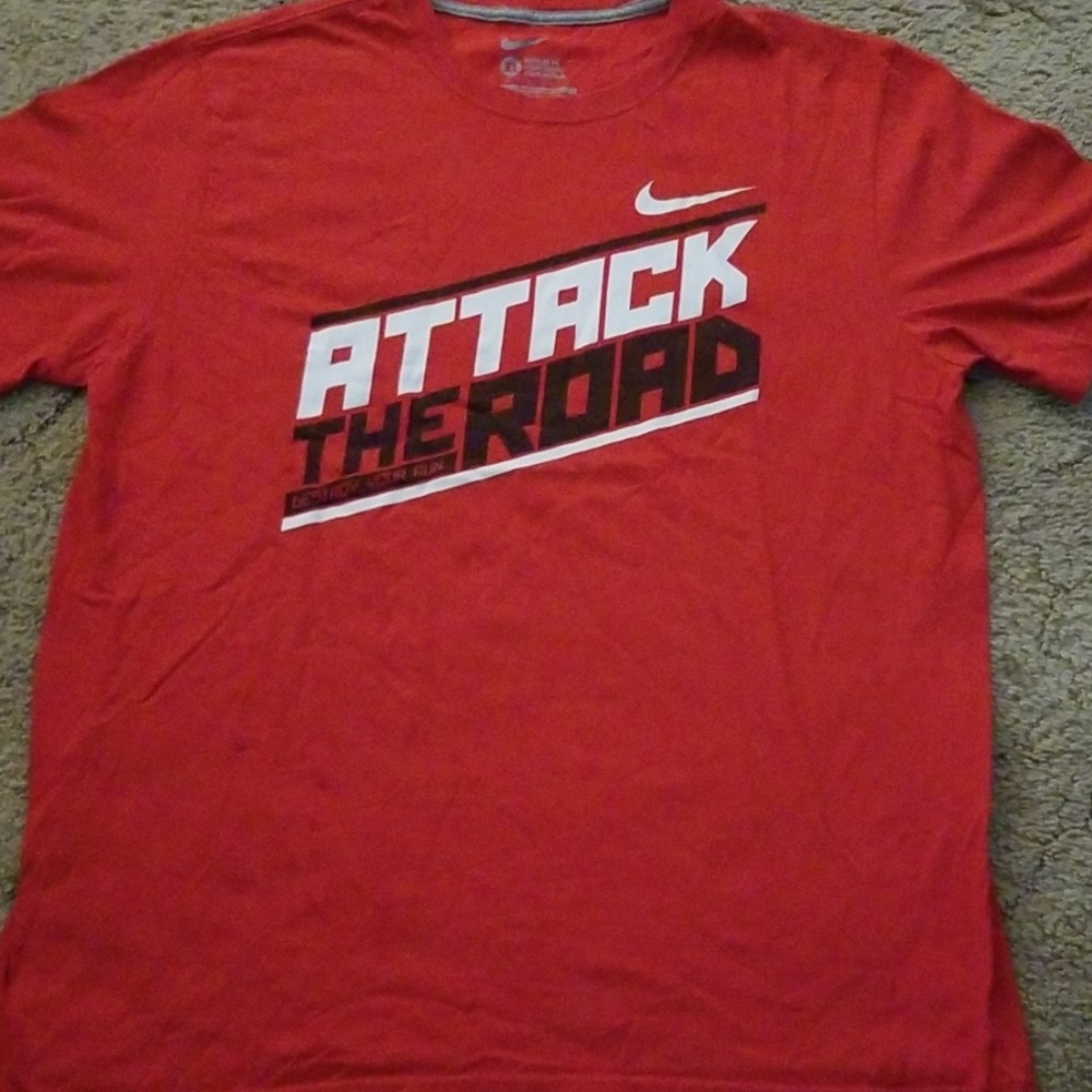 Nike attack the road tshirt